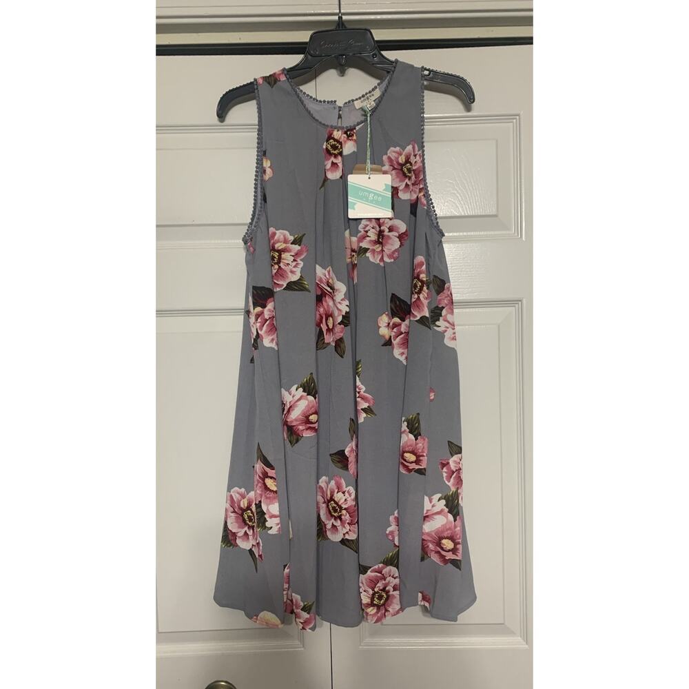 NWT UMGEE Floral Swing / Trapeze‎ Dress Size M Cottagecore Fairycore Coquette